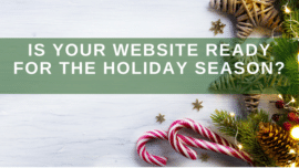 Get your website ready for the holiday season!